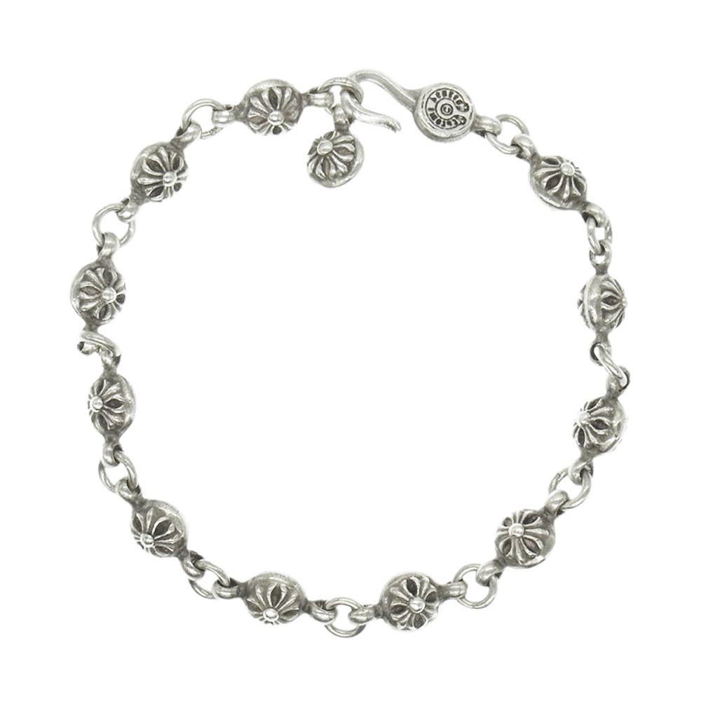 CHROME HEARTS クロムハーツ（原本無） NO1 BALL #1 クロスボール シルバー ブレスレット【中古】