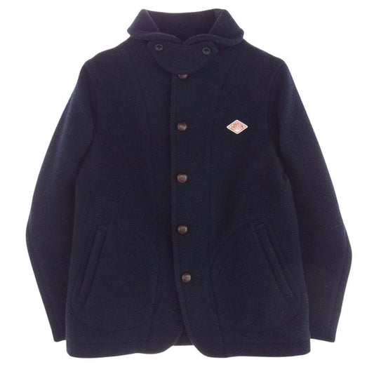 Danton ダントン 16A-SL-001 WOOL MOSSER CORT ウール モッサ コート ネイビー系 38【中古】