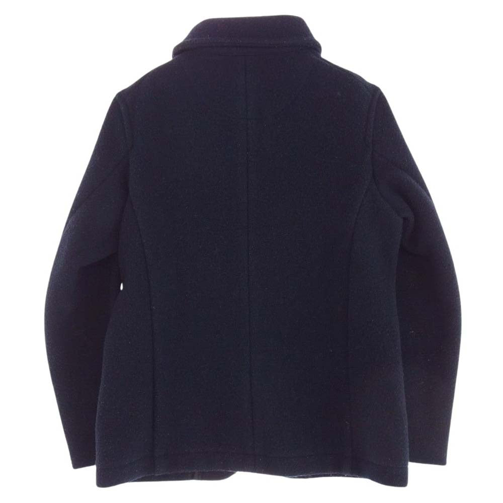 Danton ダントン 16A-SL-001 WOOL MOSSER CORT ウール モッサ コート ネイビー系 38【中古】