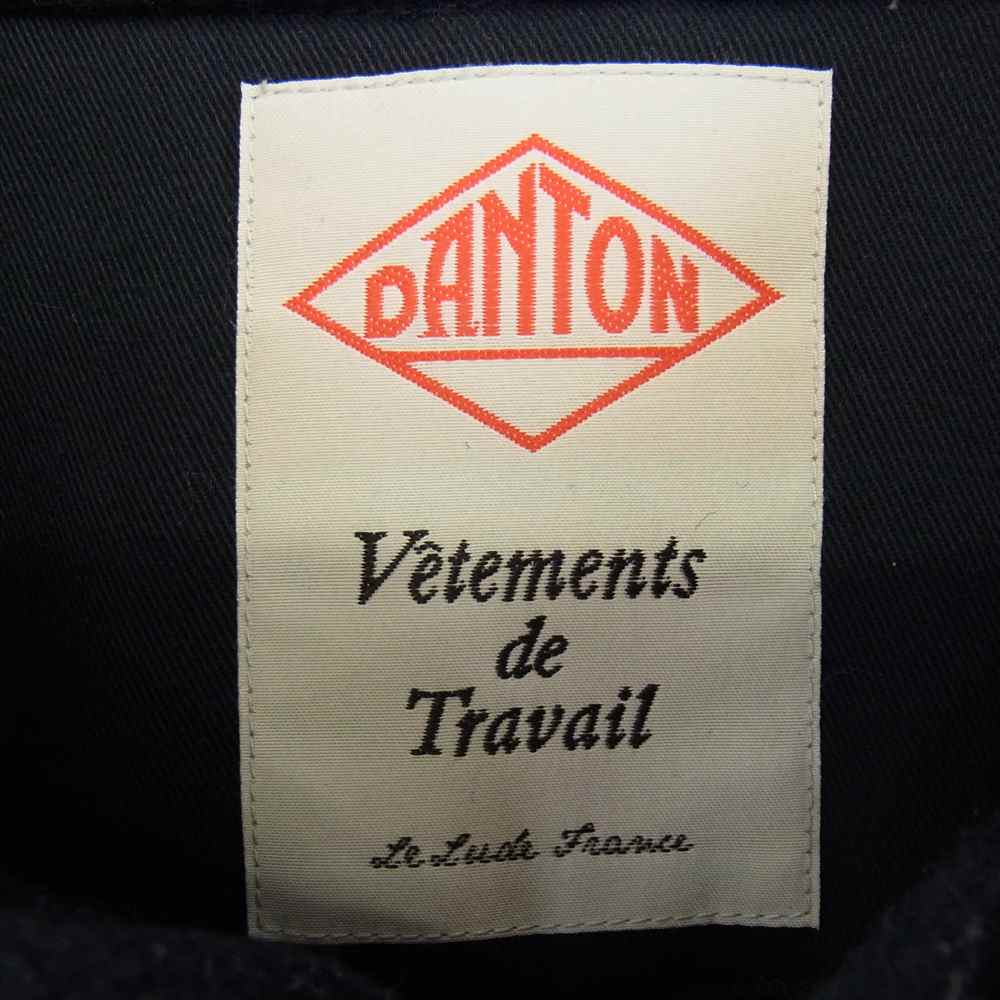 Danton ダントン 16A-SL-001 WOOL MOSSER CORT ウール モッサ コート ネイビー系 38【中古】