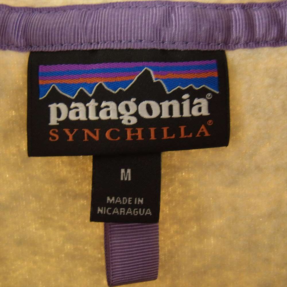 patagonia パタゴニア 25450 Synchilla Snap-T シンチラ スナップ T フリース プルオーバー ジャケット ベージュ系 M【中古】