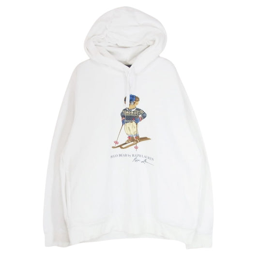 POLO RALPH LAUREN ポロ・ラルフローレン スキーベア プルオーバー スウェット パーカー ホワイト系 LG【中古】