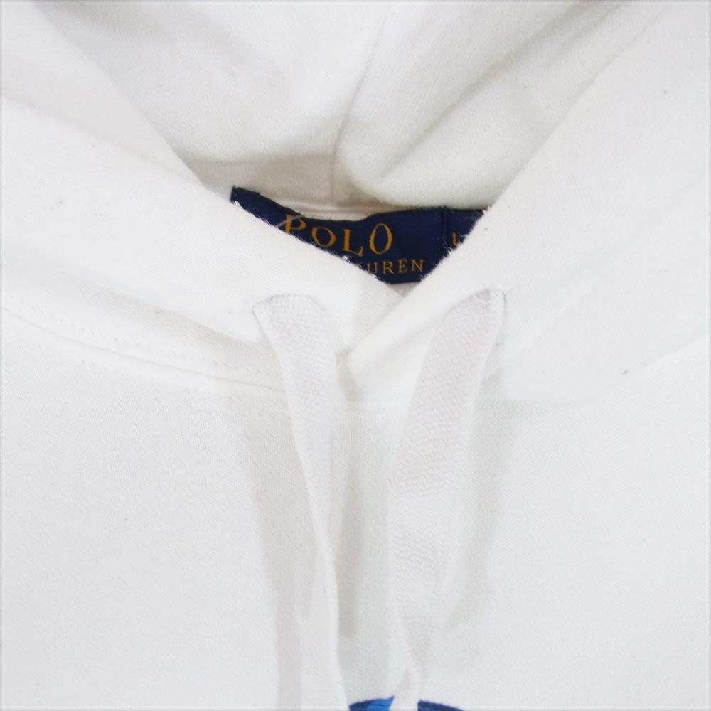 POLO RALPH LAUREN ポロ・ラルフローレン スキーベア プルオーバー スウェット パーカー ホワイト系 LG【中古】