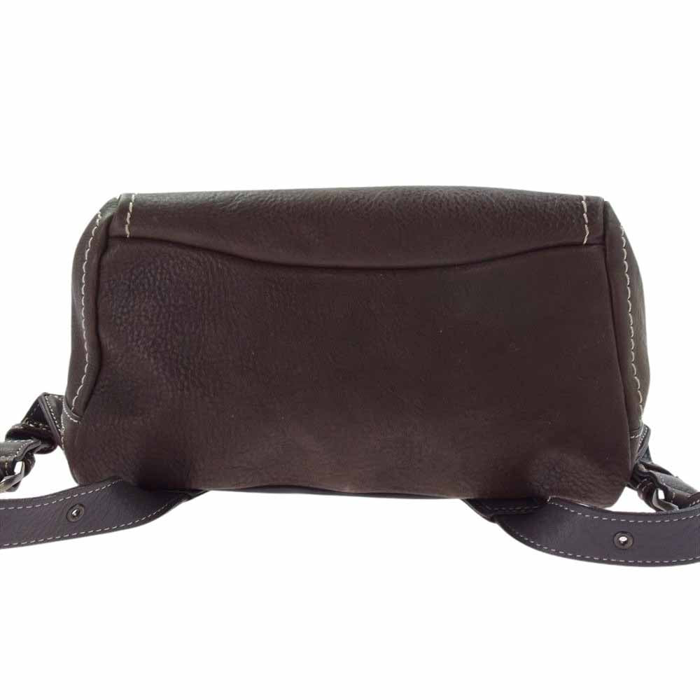 土屋鞄製造所 トーンオイル ヌメ ソフト ミディアム レザー バックパック リュック ブラウン系【中古】