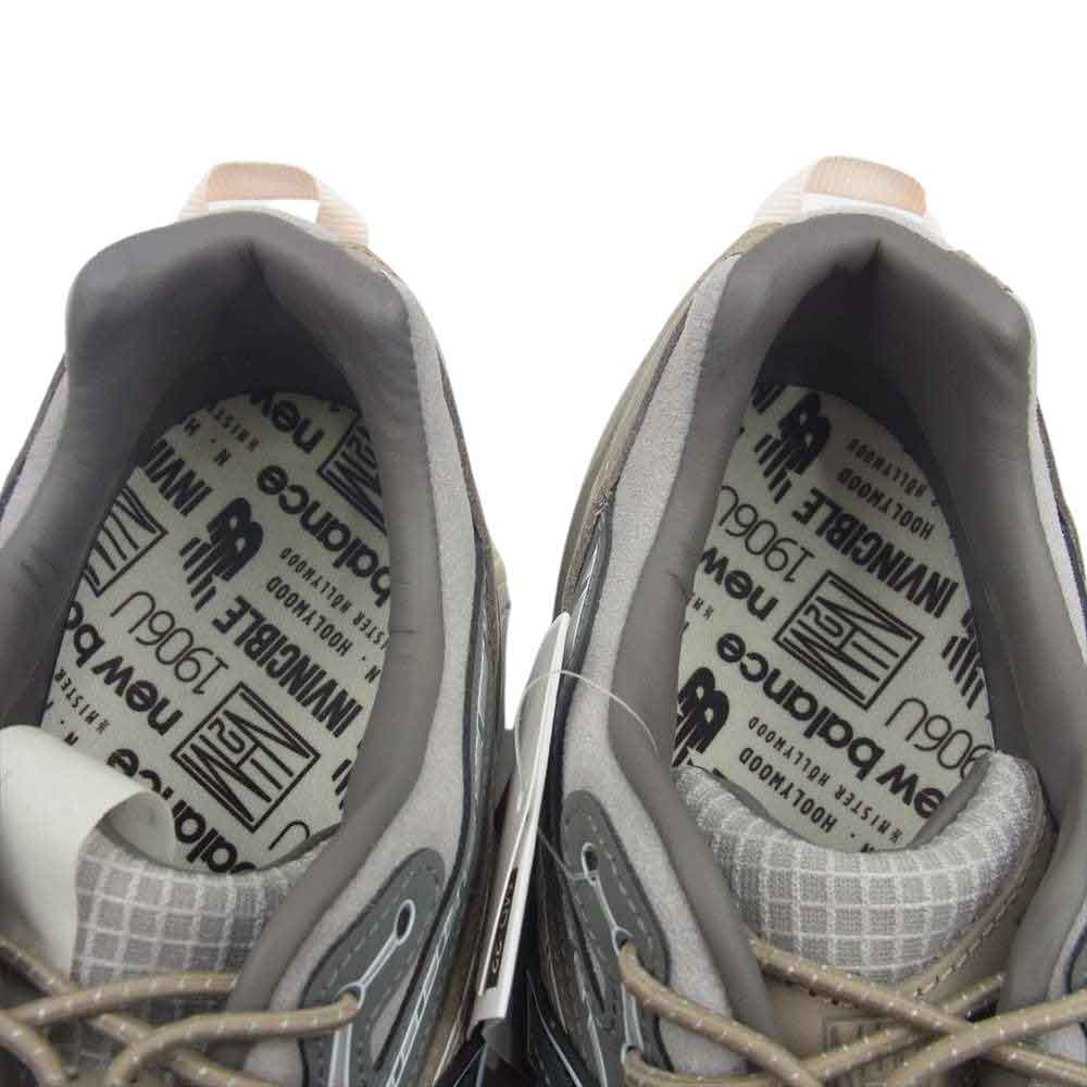 NEW BALANCE ニューバランス M1906NIH 1906U × N.HOOLYWOOD × INVINCIBLE Gray Titan × エヌハリウッド × インヴィジブル ローカット スニーカー ブラウン系 ベージュ系 28cm【新古品】【未使用】【中古】