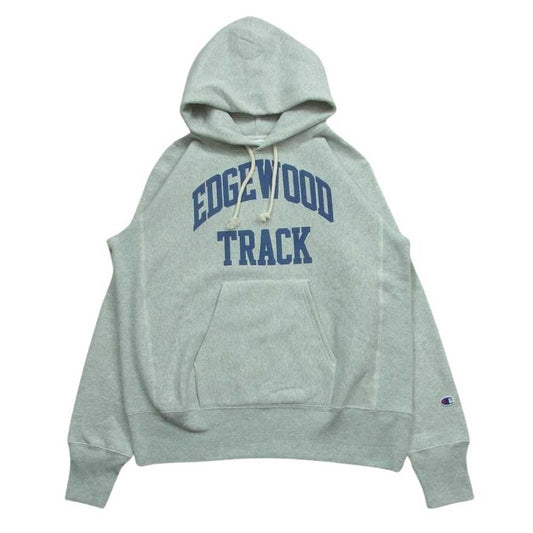 Champion チャンピオン C3-Y112 青単タグ 復刻 REVERSWEAVE リバースウィーブ フーデッド スウェット シャツ グレー系 L【中古】