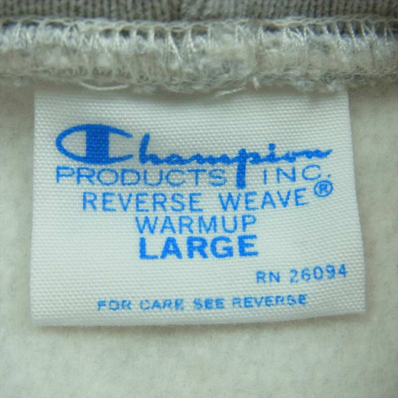 Champion チャンピオン C3-Y112 青単タグ 復刻 REVERSWEAVE リバースウィーブ フーデッド スウェット シャツ グレー系 L【中古】