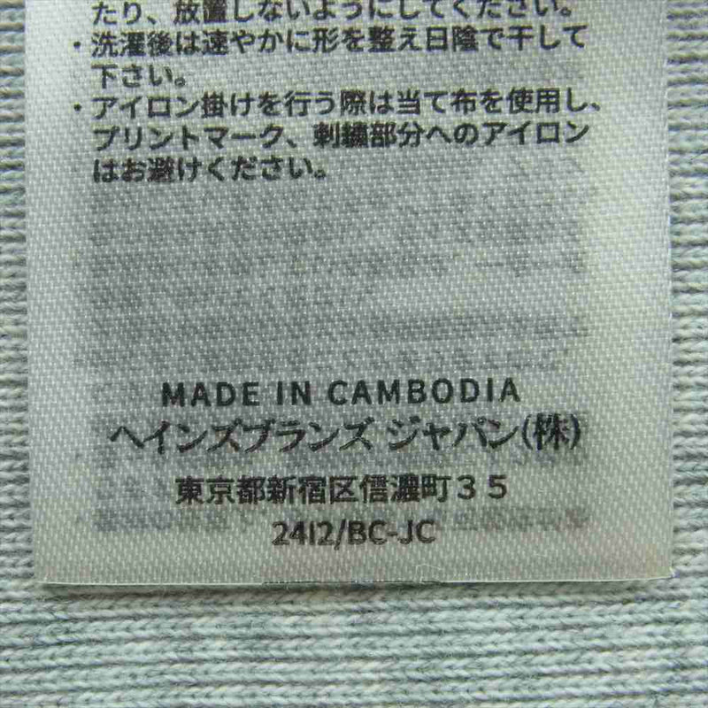 Champion チャンピオン C3-Y112 青単タグ 復刻 REVERSWEAVE リバースウィーブ フーデッド スウェット シャツ グレー系 L【中古】