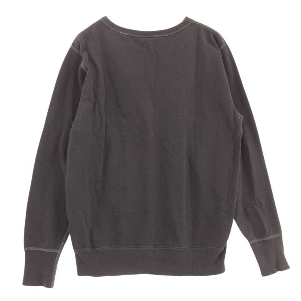 Champion チャンピオン 復刻 ランタグ クルーネック カレッジプリント スウェット ダークネイビー系【中古】