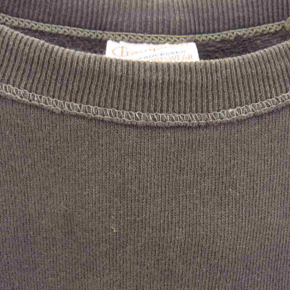 Champion チャンピオン 復刻 ランタグ クルーネック カレッジプリント スウェット ダークネイビー系【中古】