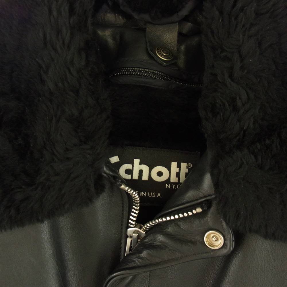 schott ショット 184SM USA製 米国製 ヴィンテージ A-2 レザー ボア