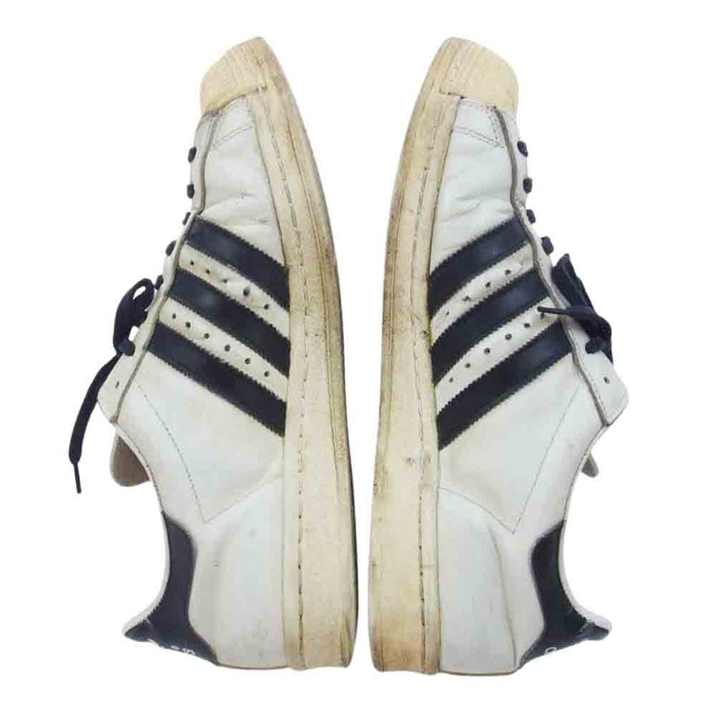 adidas アディダス 70s ~ 80s France製 フランス製 SUPER STAR スーパースター ローカット スニーカー ブラック系 ホワイト系 27.5cm【中古】