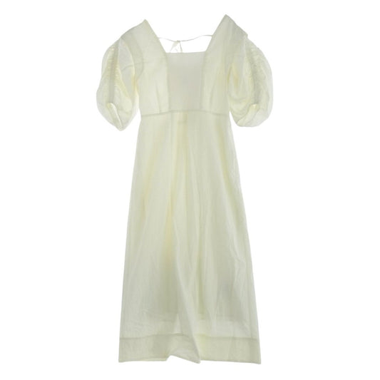 フレイアイディー FWFO231059 23年モデル カット コンビ パフ 半袖 ワンピース ホワイト系 1【中古】