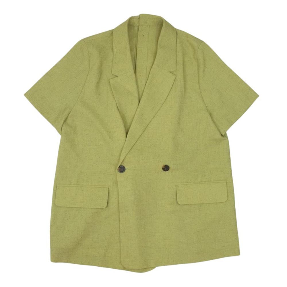 メゾンスペシャル 21221115109 22年モデル スラブオックス ハーフ スリーブ ジャケット グリーン系 FREE【中古】