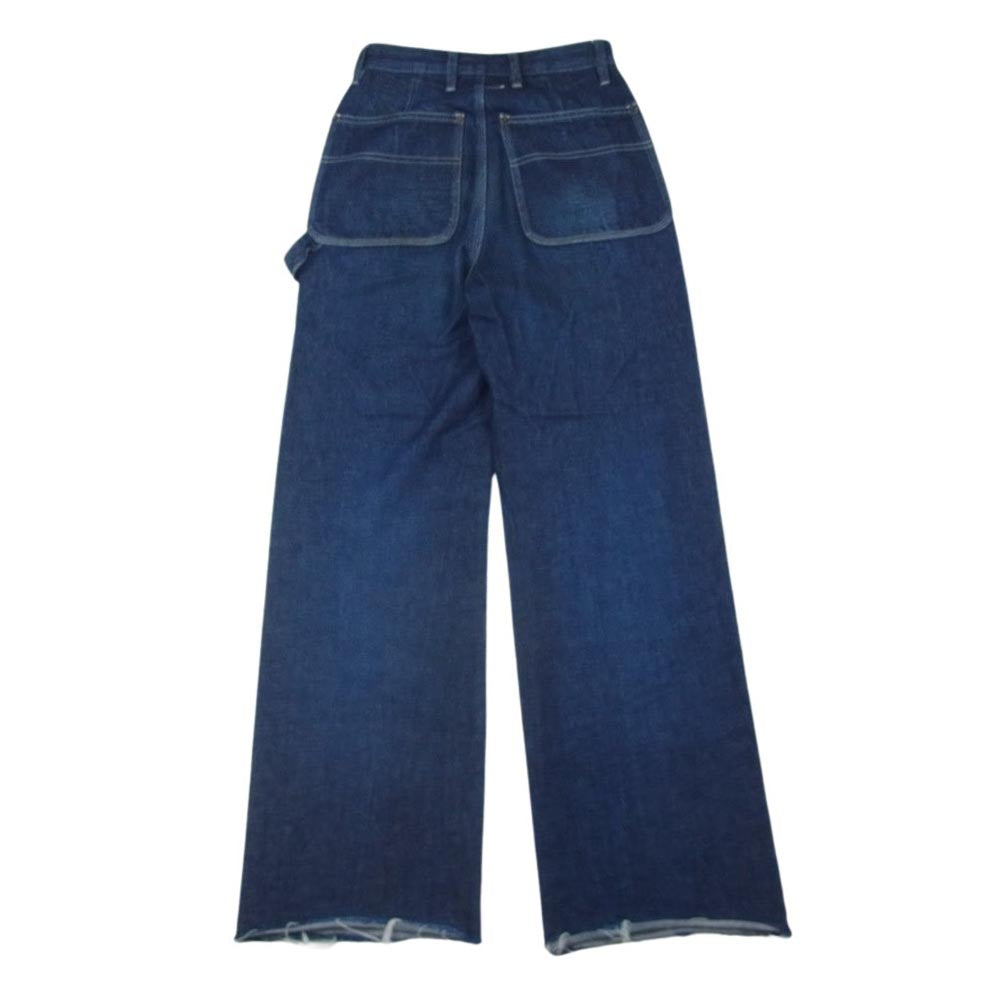 MAISON MARGIELA メゾンマルジェラ 18AW S52LA0069 MM6 エムエムシックス カットオフ ペインター デニム パンツ インディゴブルー系 38【中古】