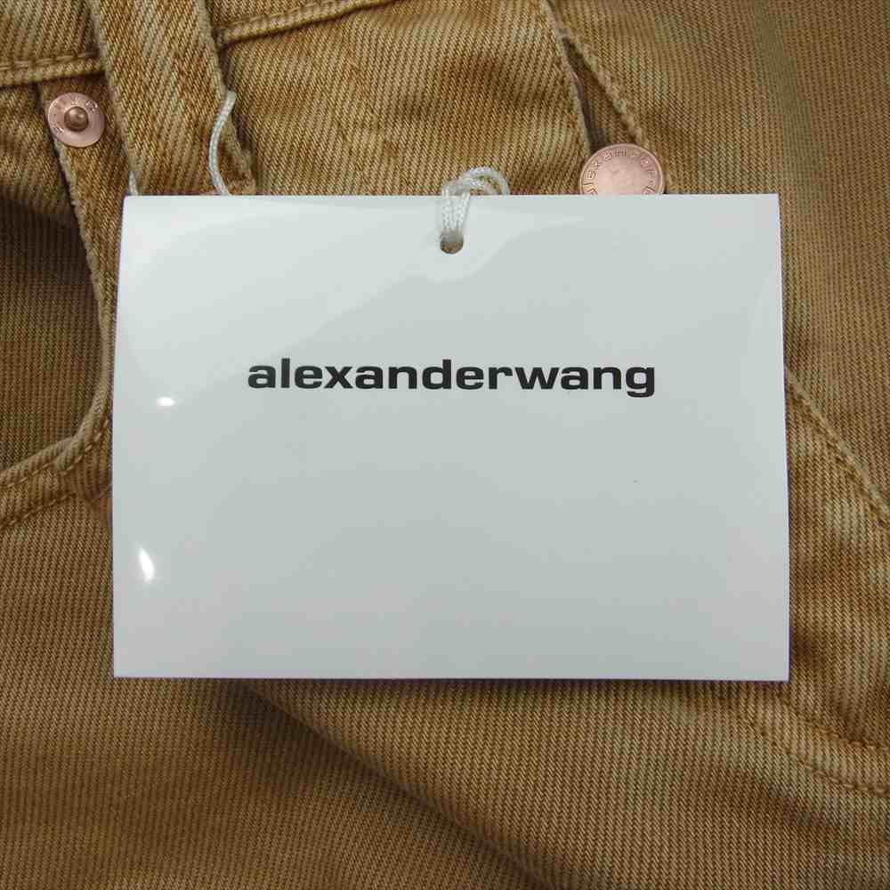 Alexander Wang アレキサンダーワン 1WC3224511 RAVER JEAN WITH BELT ベルト ベルテッド デニム パンツ ライトブラウン系 24【美品】【中古】