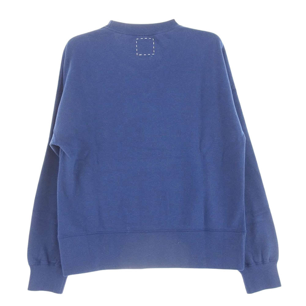 VISVIM ビズビム 24SS 0124105010006 COURT SWEAT L/S C/WS NAVY コート スウェット ネイビー系 1【新古品】【未使用】【中古】