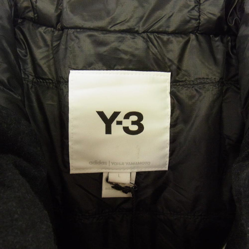 Y-3 Yohji Yamamoto ワイスリー ヨウジヤマモト 20AW GK4819 MELTON GORE-TEX DOWN PARKA メルトン ゴアテックス ダウンジャケット ダークグレー系 L【中古】