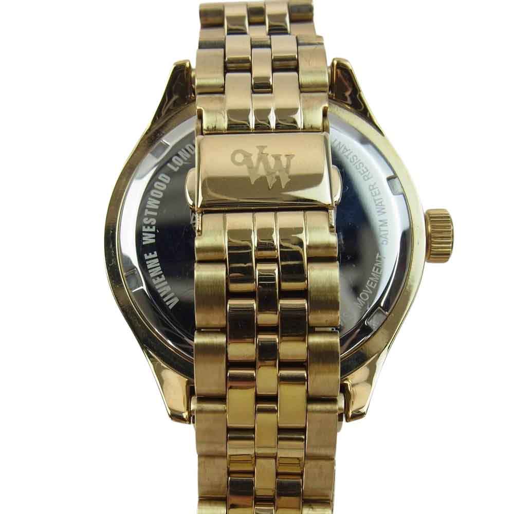 Vivienne Westwood ヴィヴィアンウエストウッド VV160NVGD  スミスフィールド ロゴ クオーツ 腕時計 ウォッチ ゴールド系【中古】