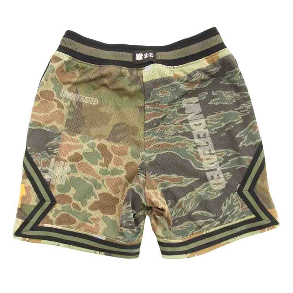 NIKE ナイキ DX4292-380 × UNDEFEATED アンディフィーテッド JORDAN ジョーダン short Camo ショート カモ 迷彩 ハーフ パンツ ショーツ グリーン系【中古】