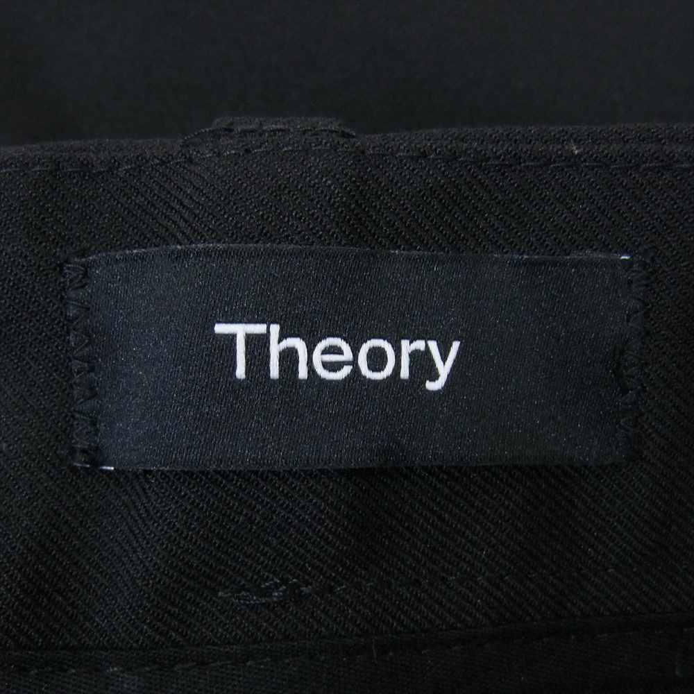 theory セオリー 22AW 22FALL-02 Bond Wool Twill Curtis SW PL T ウール混 スラックス パンツ ブラック系 28【中古】