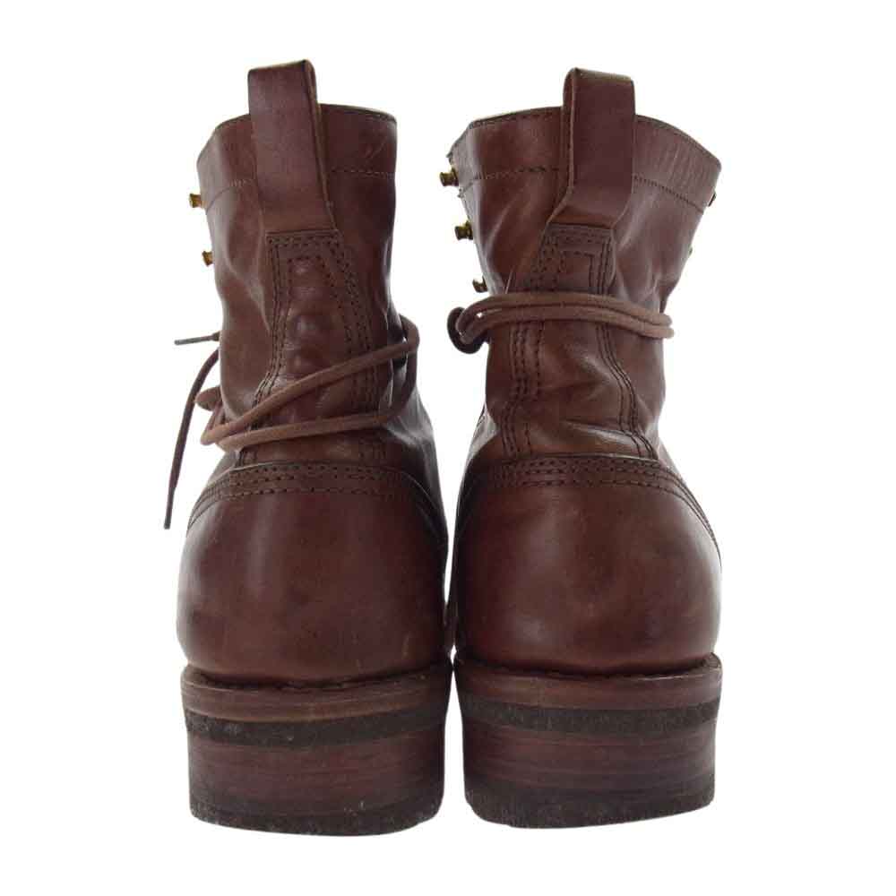 VISVIM ビズビム ZERMATT BOOTS FOLK レザー レースアップ ブーツ ブラウン系 M10【中古】