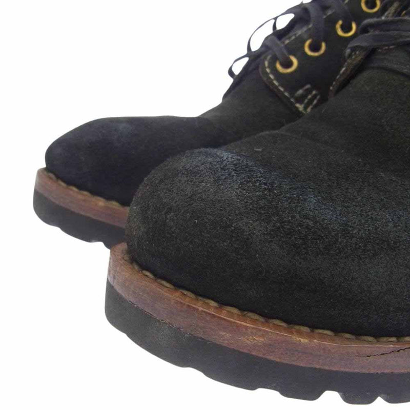 VISVIM ビズビム 16AW 0116202002005 F.I.L限定 ZERMATT BOOTS FOLK スエード レザー レースアップ ブーツ  ブラック系 M9.5【中古】