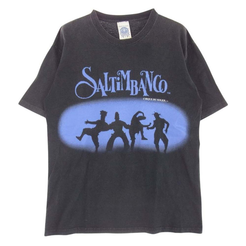 サルティンバンコ CIRQUE DU SOLEIL シルクドソレイユ プリント 半袖 Tシャツ ダークネイビー系 M【中古】