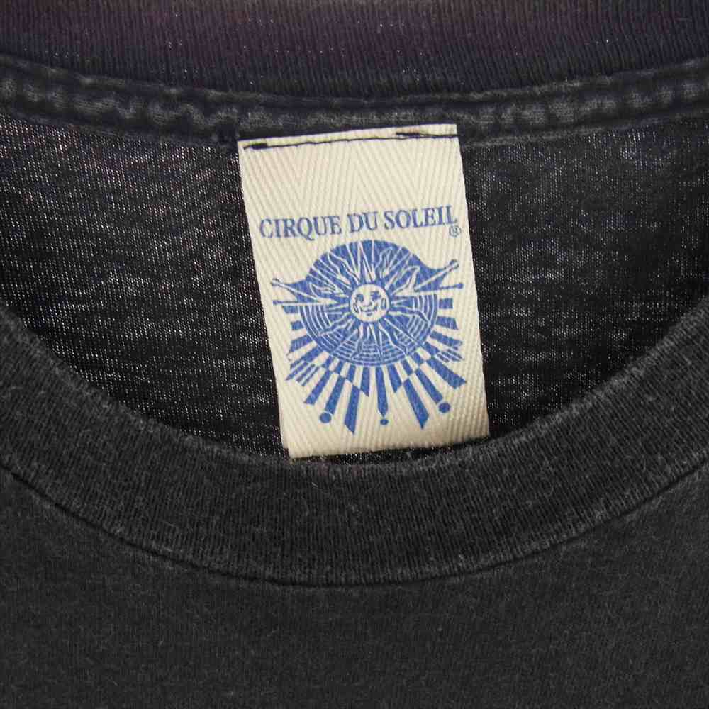 サルティンバンコ CIRQUE DU SOLEIL シルクドソレイユ プリント 半袖 Tシャツ ダークネイビー系 M【中古】