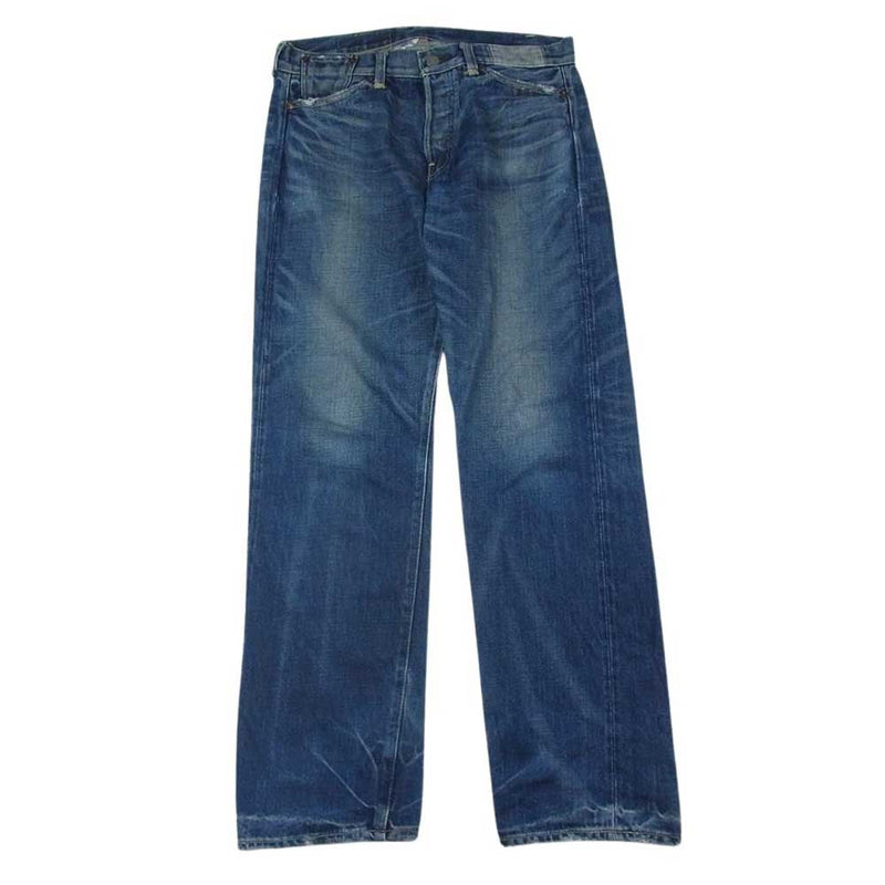 Levi's リーバイス 501 BIG E 復刻 W31 L34 ボタンフライ ダメージ デニムパンツ インディゴブルー系 W31L34【中古】