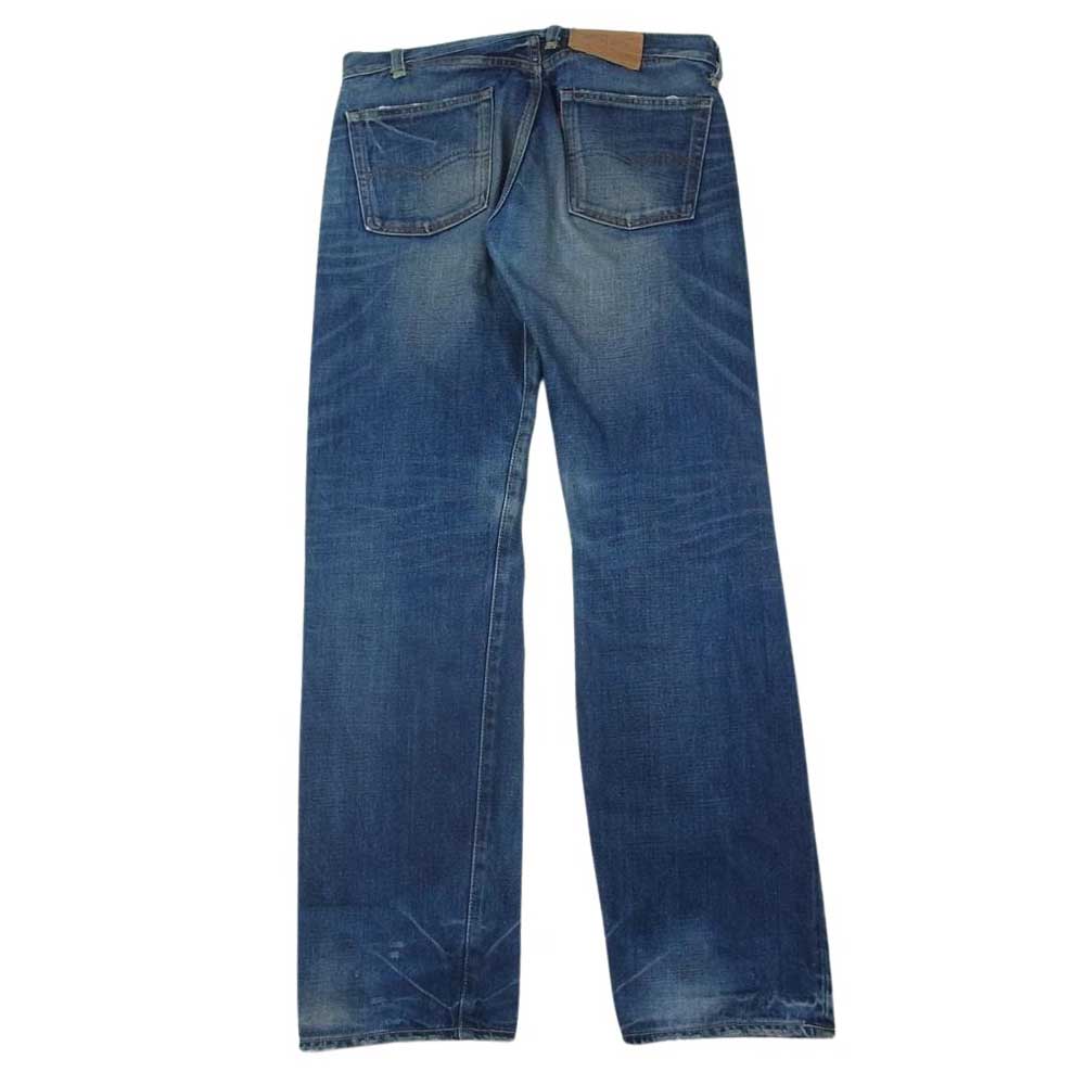 Levi's リーバイス 501 BIG E 復刻 W31 L34 ボタンフライ ダメージ デニムパンツ インディゴブルー系 W31L34【中古】