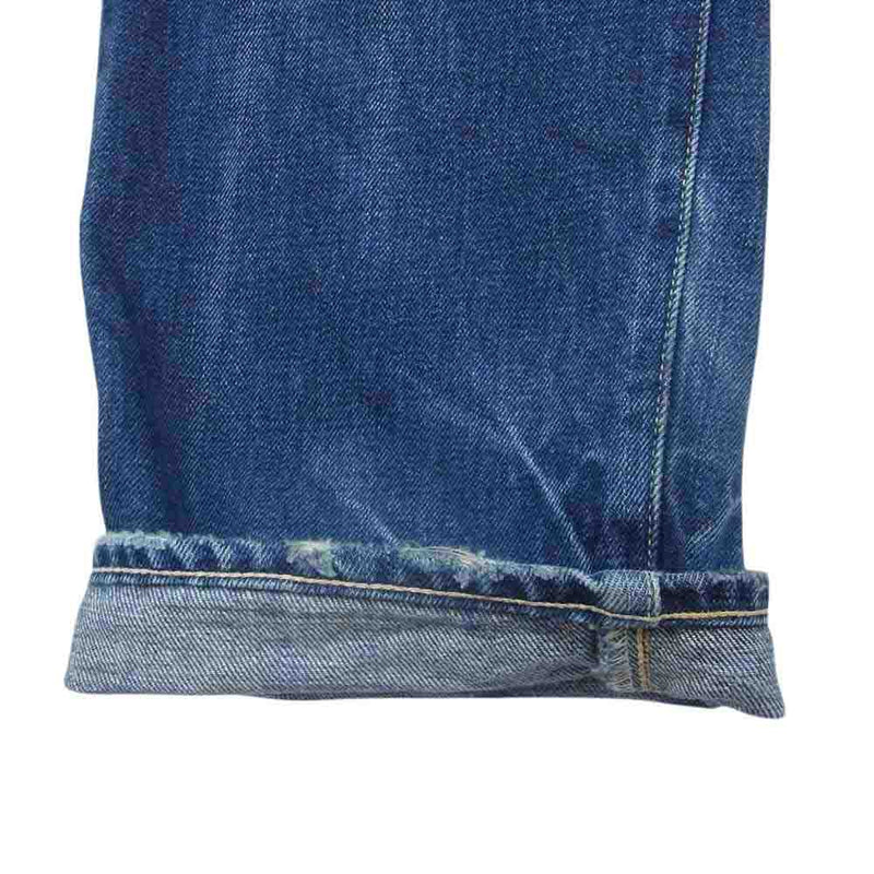 Levi's リーバイス 501 BIG E 復刻 W31 L34 ボタンフライ ダメージ デニムパンツ インディゴブルー系 W31L34【中古】