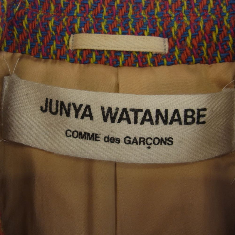 JUNYA WATANABE COMME des GARCONS ジュンヤワタナベコムデギャルソン AD1997 JC-040110 90s ヴィンテージ ウール ツイード ステンカラーコート マルチカラー系【中古】