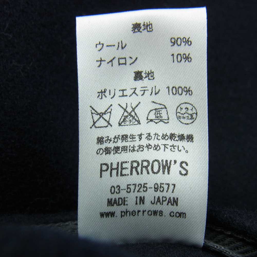 Pherrow's フェローズ 14W-PND1 DUFFLE COAT ウール ダッフル コート ネイビー系 2【極上美品】【中古】