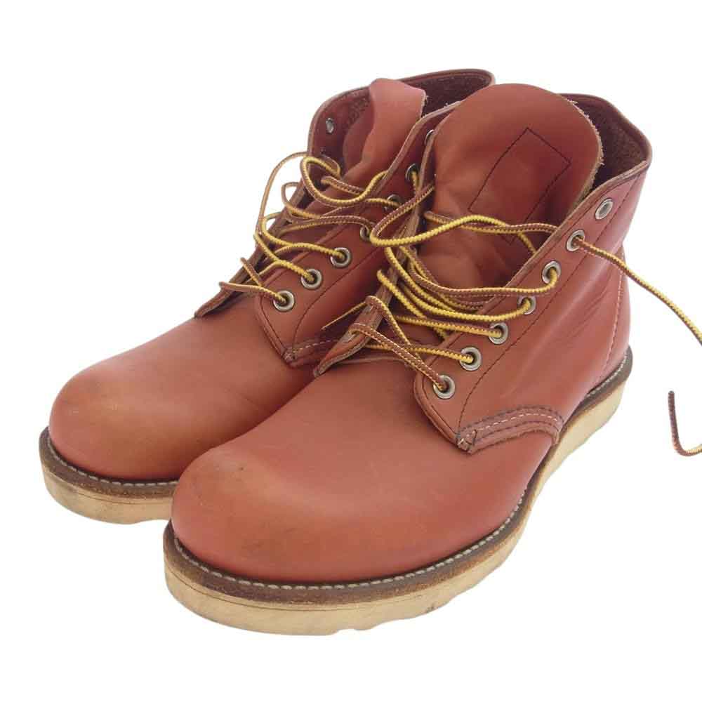 RED WING レッドウィング 8166 Classic Round クラッシック ラウンド アイリッシュセッター レザー プレーントゥ クラッシック ブーツ ブラウン系 26.5cm【中古】