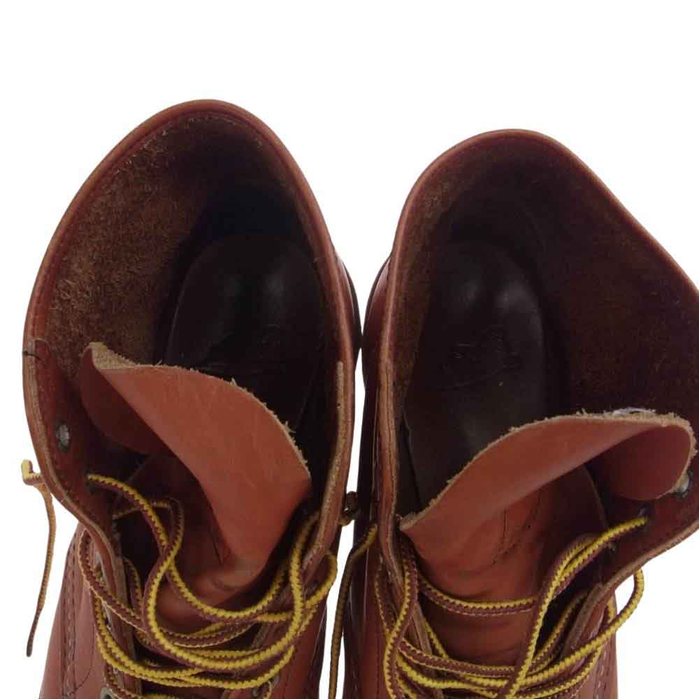 RED WING レッドウィング 8166 Classic Round クラッシック ラウンド アイリッシュセッター レザー プレーントゥ クラッシック ブーツ ブラウン系 26.5cm【中古】