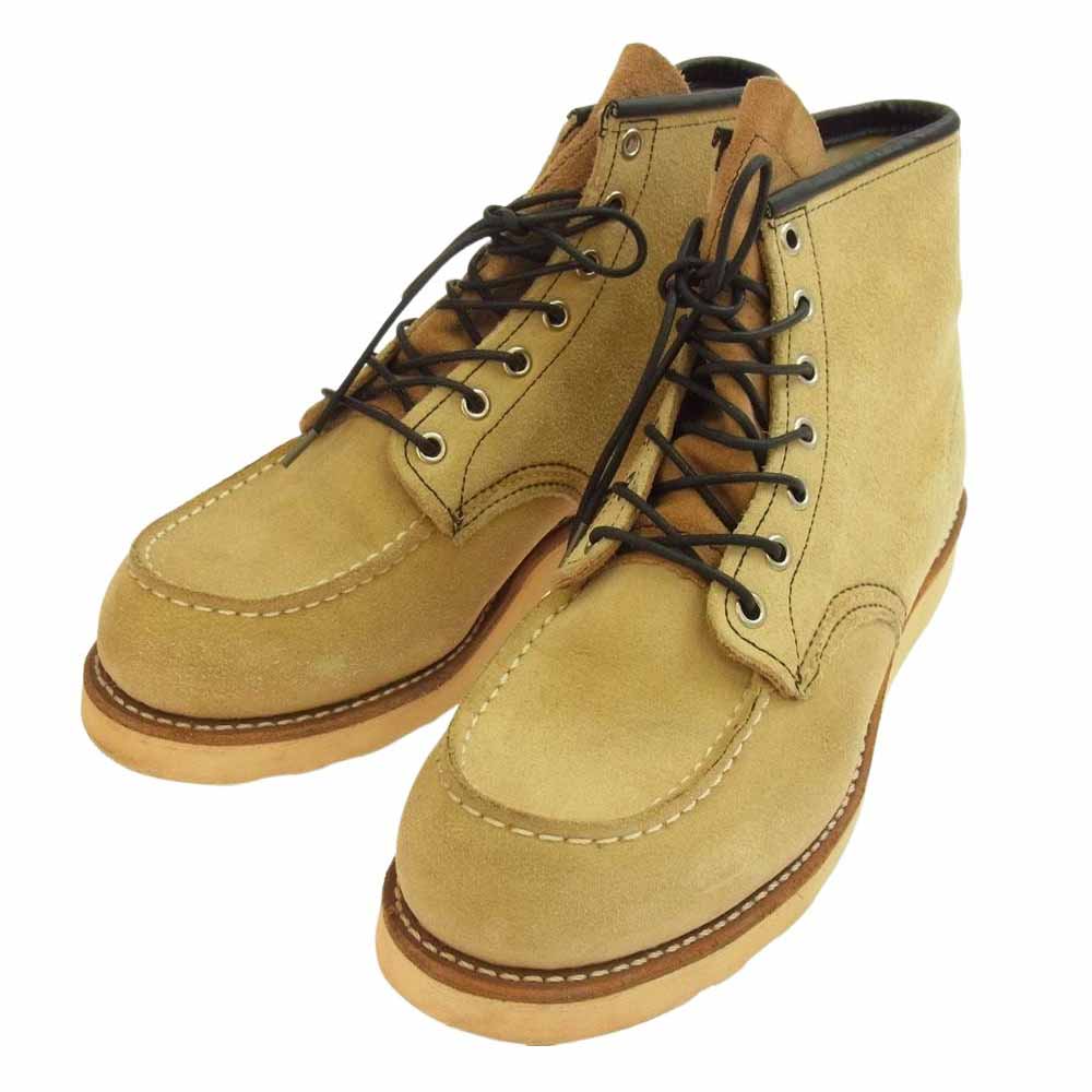 RED WING レッドウィング 8173 h Setter 6inch Moc アイリッシュセッター 6インチ モックトゥ レースアップ ブーツ US9.5D ジップアップキット付属 ライトブラウン系 27.5cm【中古】