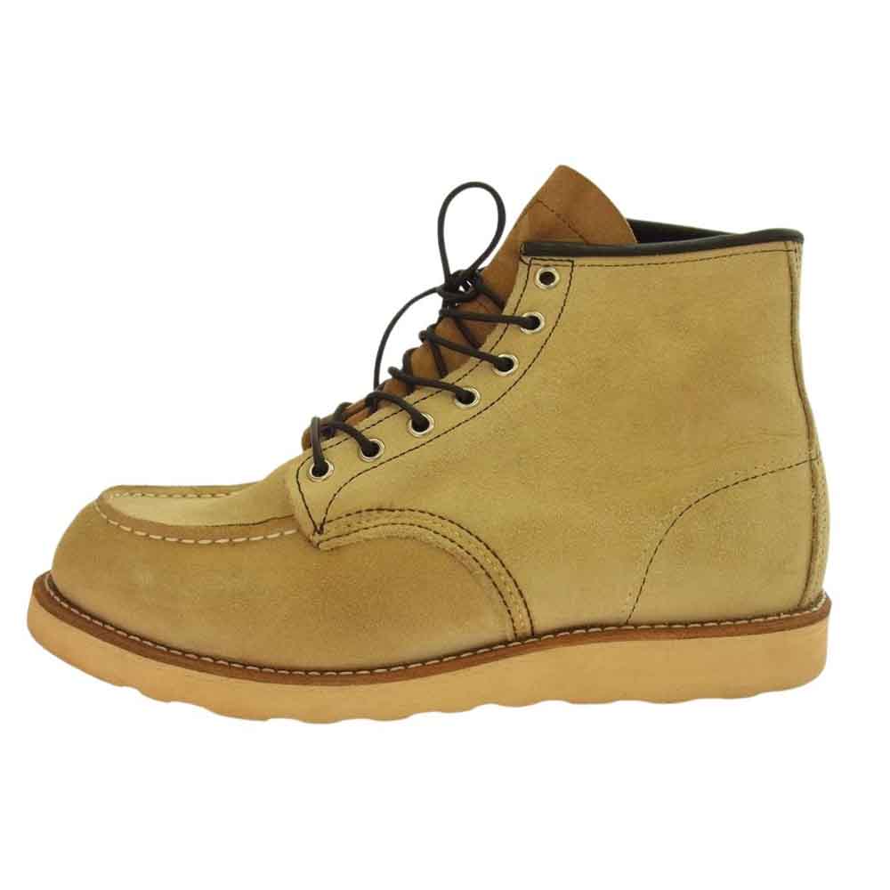 RED WING レッドウィング 8173 h Setter 6inch Moc アイリッシュセッター 6インチ モックトゥ レースアップ ブーツ US9.5D ジップアップキット付属 ライトブラウン系 27.5cm【中古】