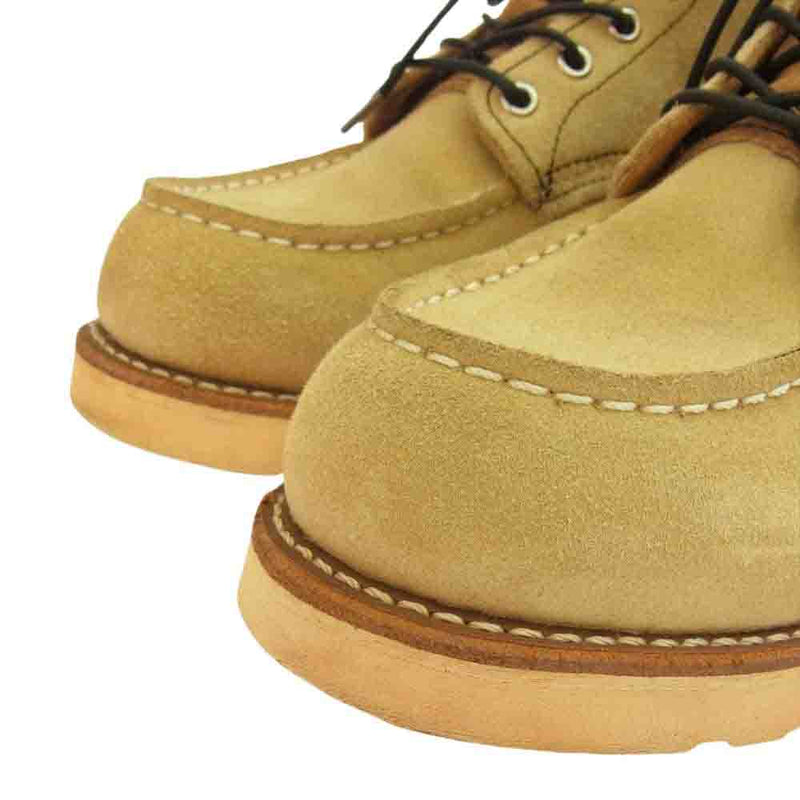 RED WING レッドウィング 8173 h Setter 6inch Moc アイリッシュセッター 6インチ モックトゥ レースアップ ブーツ US9.5D ジップアップキット付属 ライトブラウン系 27.5cm【中古】