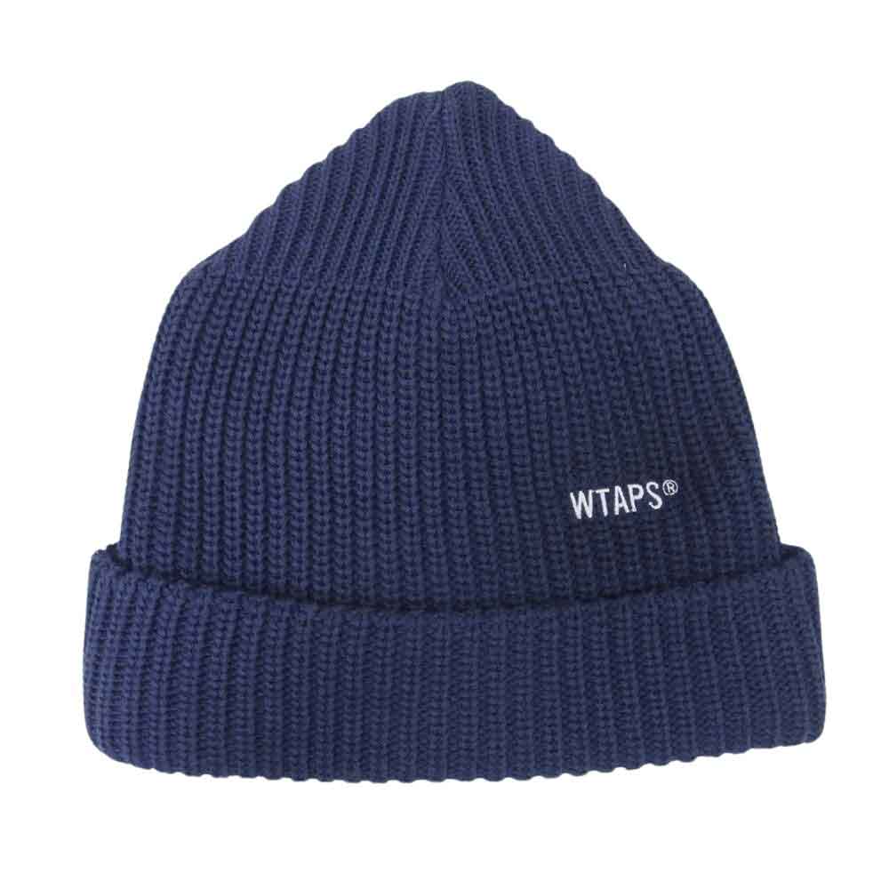 WTAPS ダブルタップス 22SS 221MADT-HT02 BEANIE 02 COPO. COOLMAX クールマックス ビーニー ニット キャップ ネイビー系【新古品】【未使用】【中古】