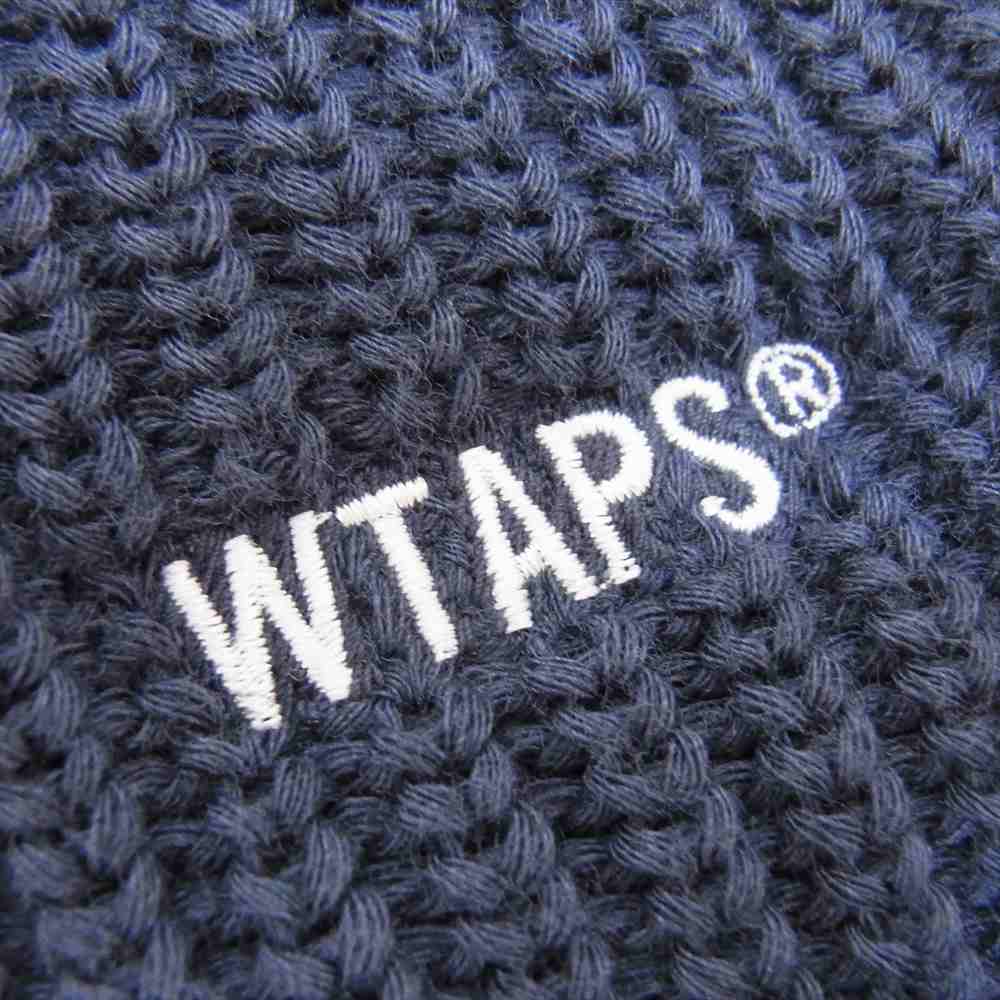 WTAPS ダブルタップス 22SS 221MADT-HT02 BEANIE 02 COPO. COOLMAX クールマックス ビーニー ニット キャップ ネイビー系【新古品】【未使用】【中古】