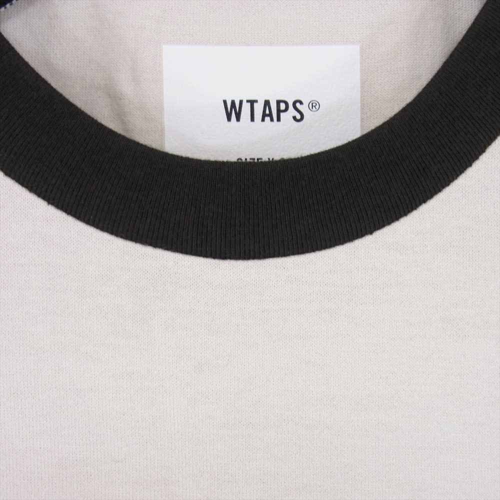 WTAPS ダブルタップス 22SS 221ATDT-CSM20 IAN RAGLAN COTTON T-SHIRT ラグラン コットン 七分袖 Tシャツ オフホワイト系 X03 【美品】【中古】