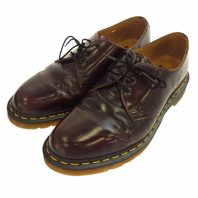 COMME des GARCONS HOMME DEUX コムデギャルソンオムドゥ MIE1461 × Dr Martens CHERRY RED ROUGE ドクターマーチン 3ホール レザー シューズ エンジ系 UK9【中古】