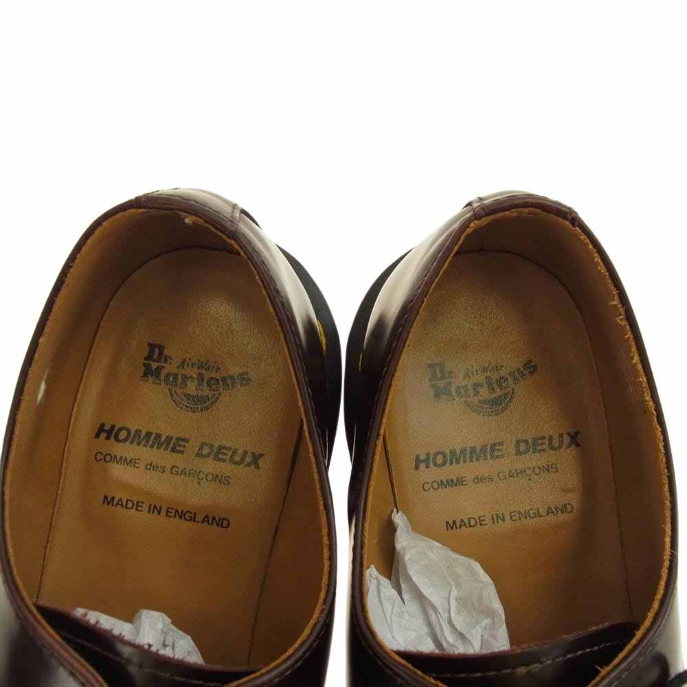 COMME des GARCONS HOMME DEUX コムデギャルソンオムドゥ MIE1461 × Dr Martens CHERRY RED ROUGE ドクターマーチン 3ホール レザー シューズ エンジ系 UK9【中古】