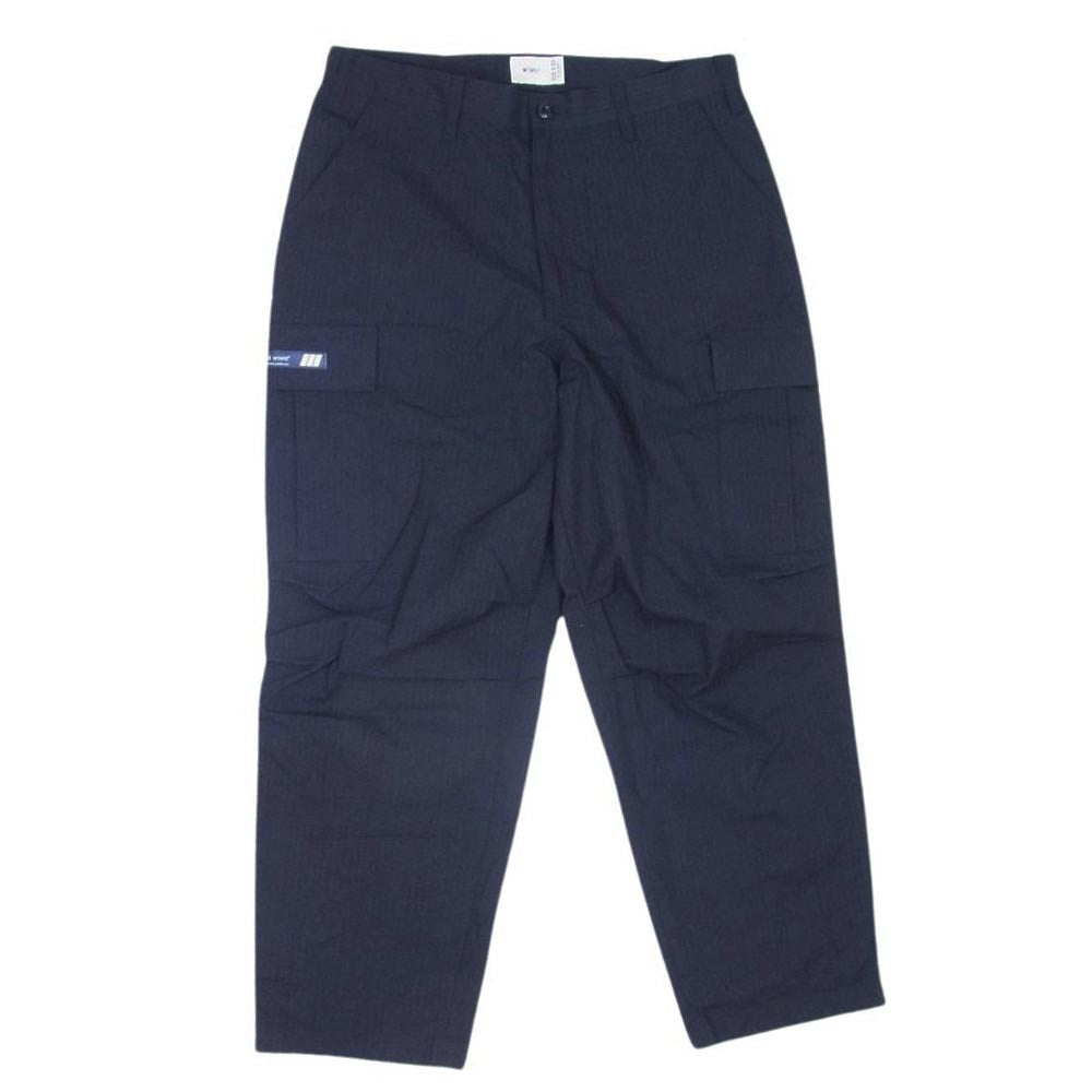 WTAPS ダブルタップス 23AW 232WVDT-PTM03 MILT9602/TROUSERS/NYCO.RIPSTOP ミリタリー トラウザーズ リップストップ 6ポケット カーゴパンツ ブラック系 X03 【中古】