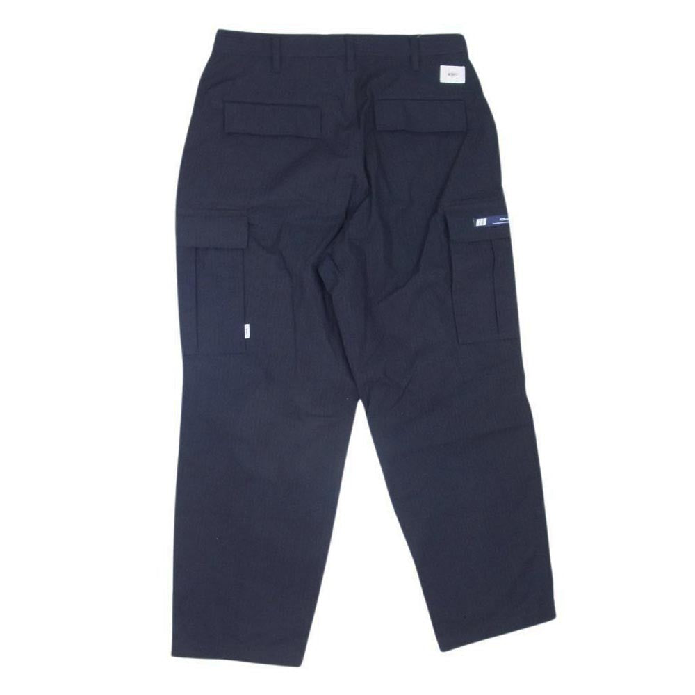 WTAPS ダブルタップス 23AW 232WVDT-PTM03 MILT9602/TROUSERS/NYCO.RIPSTOP ミリタリー トラウザーズ リップストップ 6ポケット カーゴパンツ ブラック系 X03 【中古】