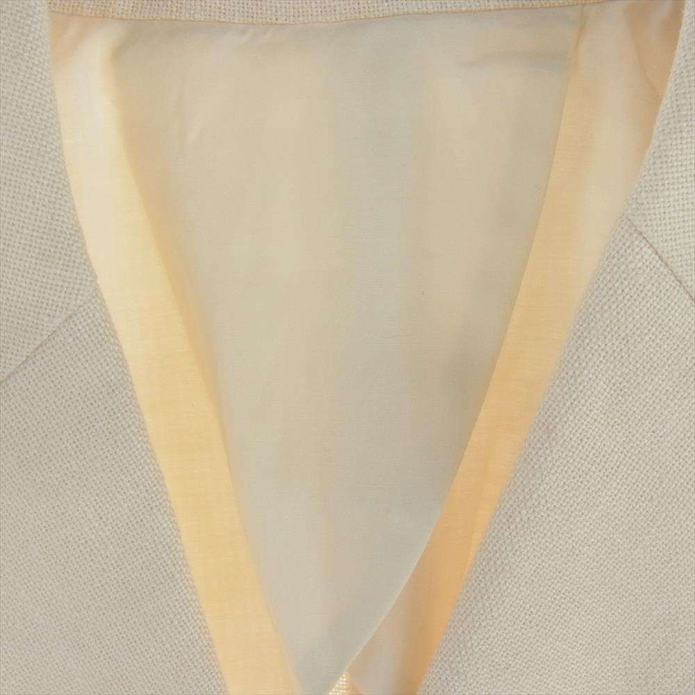 バッカ 37-01-71-07051 リネン テーラード ジャケット オフホワイト系 34【中古】