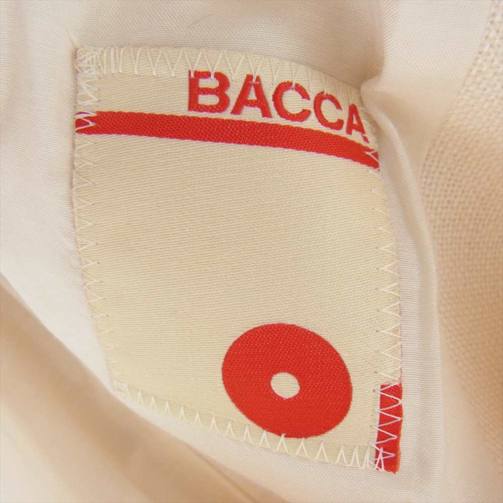 バッカ 37-01-71-07051 リネン テーラード ジャケット オフホワイト系 34【中古】