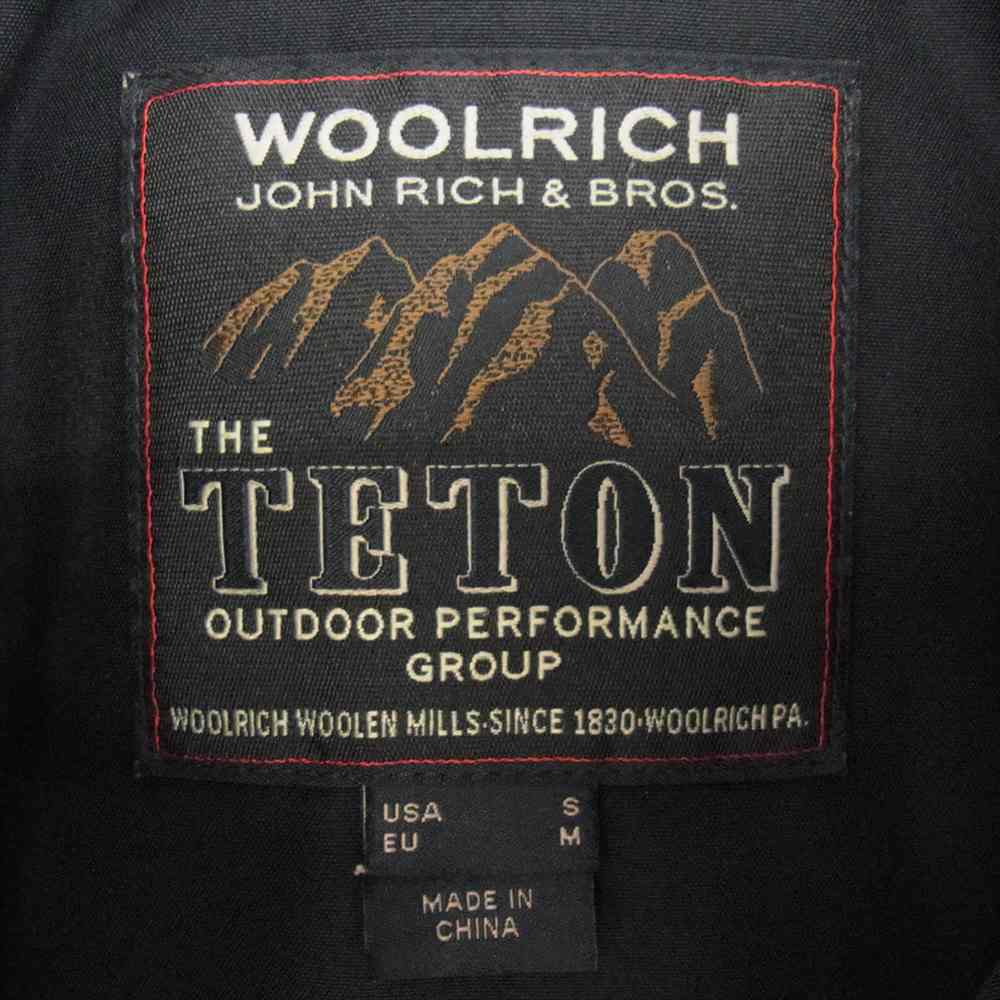 WOOLRICH ウールリッチ 1702068 TETON GORE-TEX ゴアテックス マウンテン ダウンジャケット ネイビー系 S【中古】