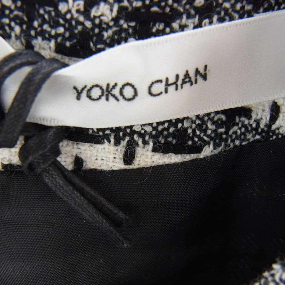 YOKO CHAN ヨーコチャン YCD-620-639 Tweed Baroon Dress ツイード バルーン ドレス ワンピース ホワイト系 ブラック系 36【中古】